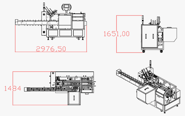 LY200-2-560自動(dòng)裝盒機尺寸圖