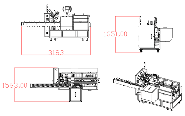 LY200-2自動(dòng)裝盒機尺寸圖