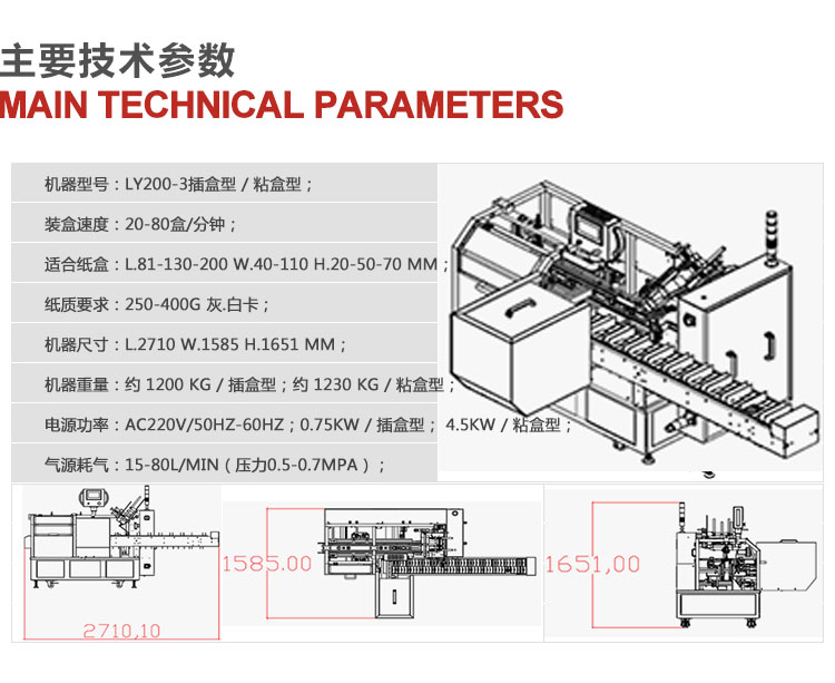 唇膏口紅自動(dòng)裝盒機參數